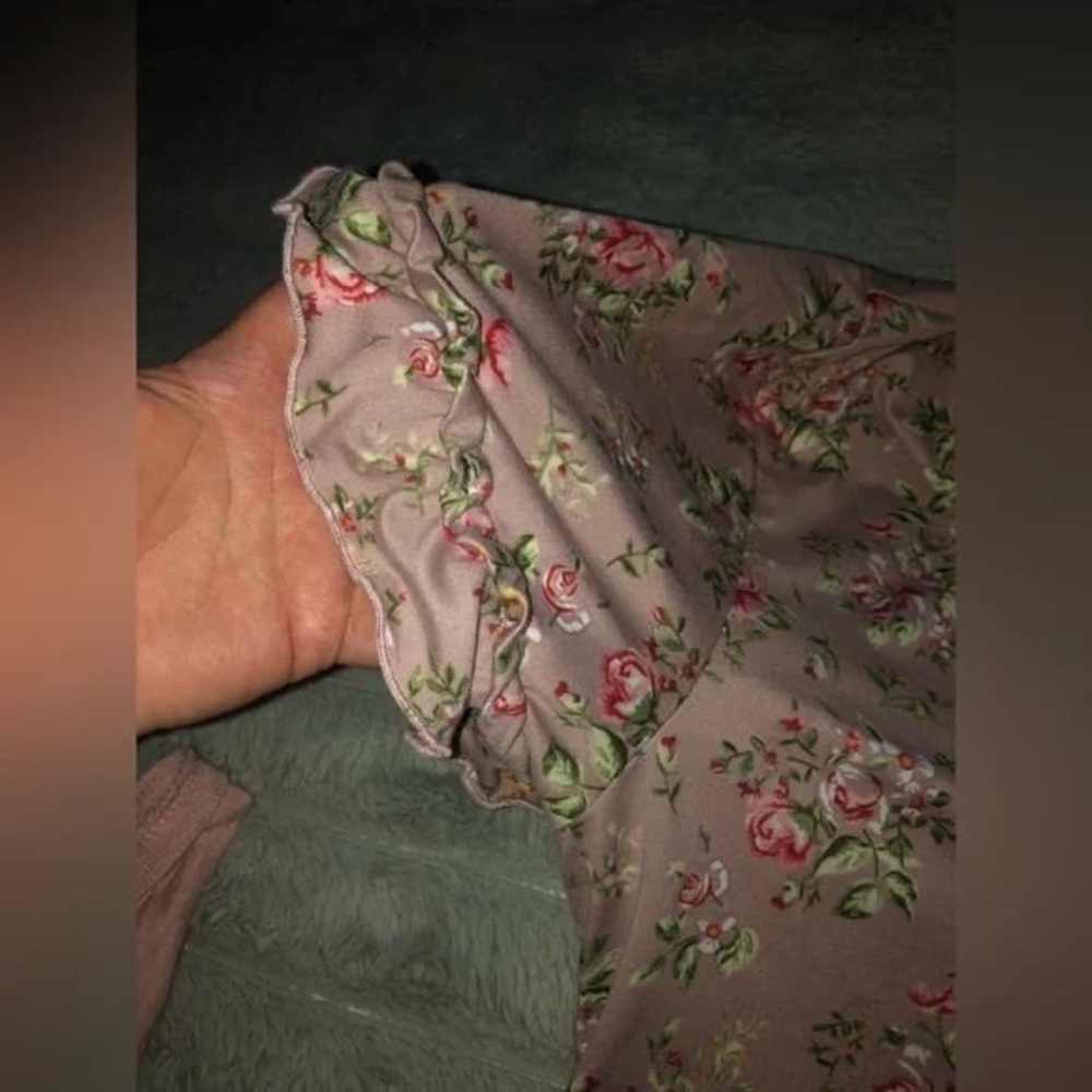 Floral Pink Women's Top - Picture 2 of 3